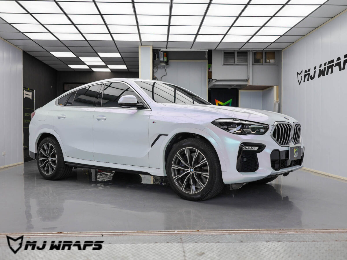 Bmw X6 改色犀牛皮 卡萊斯白變藍-1