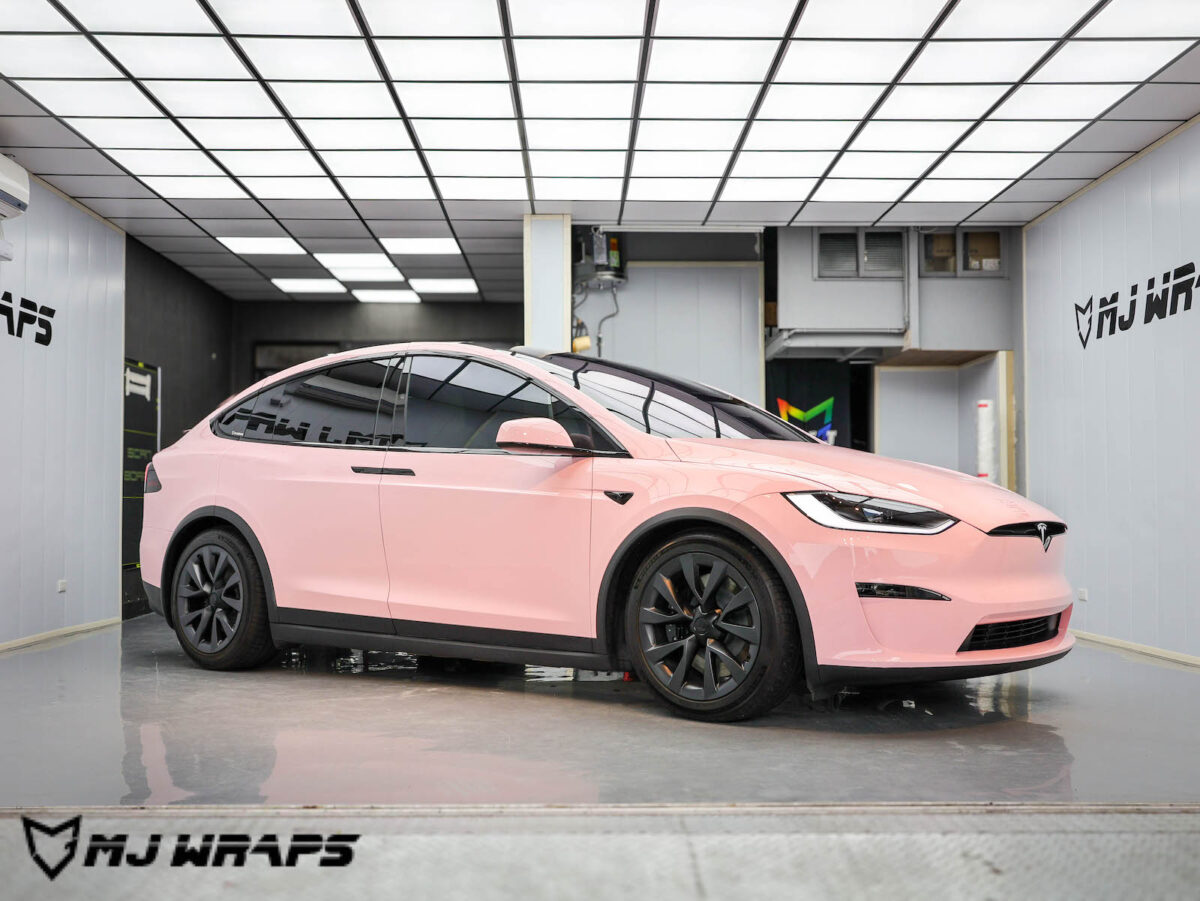 Tesla Model X 改色犀牛皮 卡萊斯貝殼粉 -2