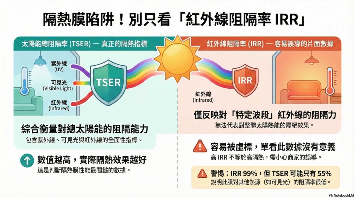 總隔熱率對比紅外線比較圖