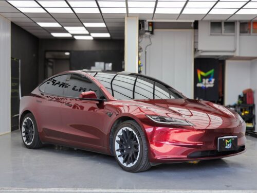 MODEL3液態龍血紅改色犀牛皮