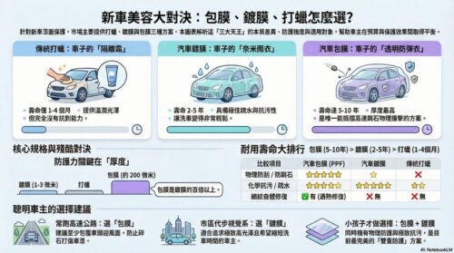 洗車鍍膜包膜差別
