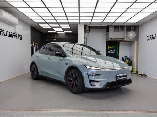 Tesla Model Y 膜研所改色犀牛皮 秋藍-4